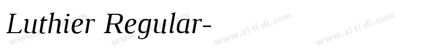 Luthier Regular字体转换